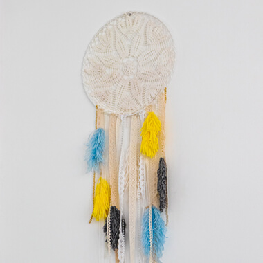 Photo of Colourful macrame dreamcatcher